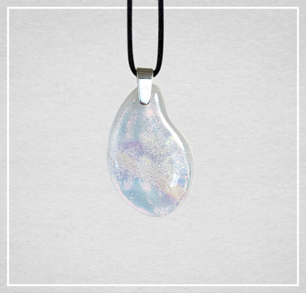 Pearl Tear Art Glass Pendant - Heartland Cremation & Burial Society