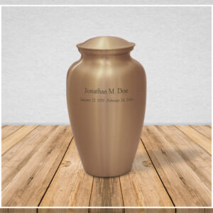 Satin Gold Full Capacity Urn