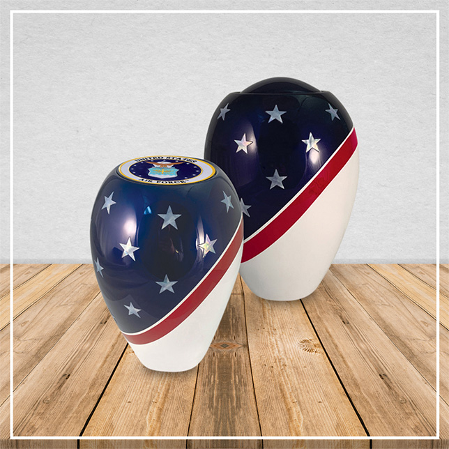 Patriotic Full Capacity Urn