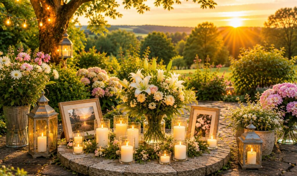 garden memorial display for cremation services in Independence, MO