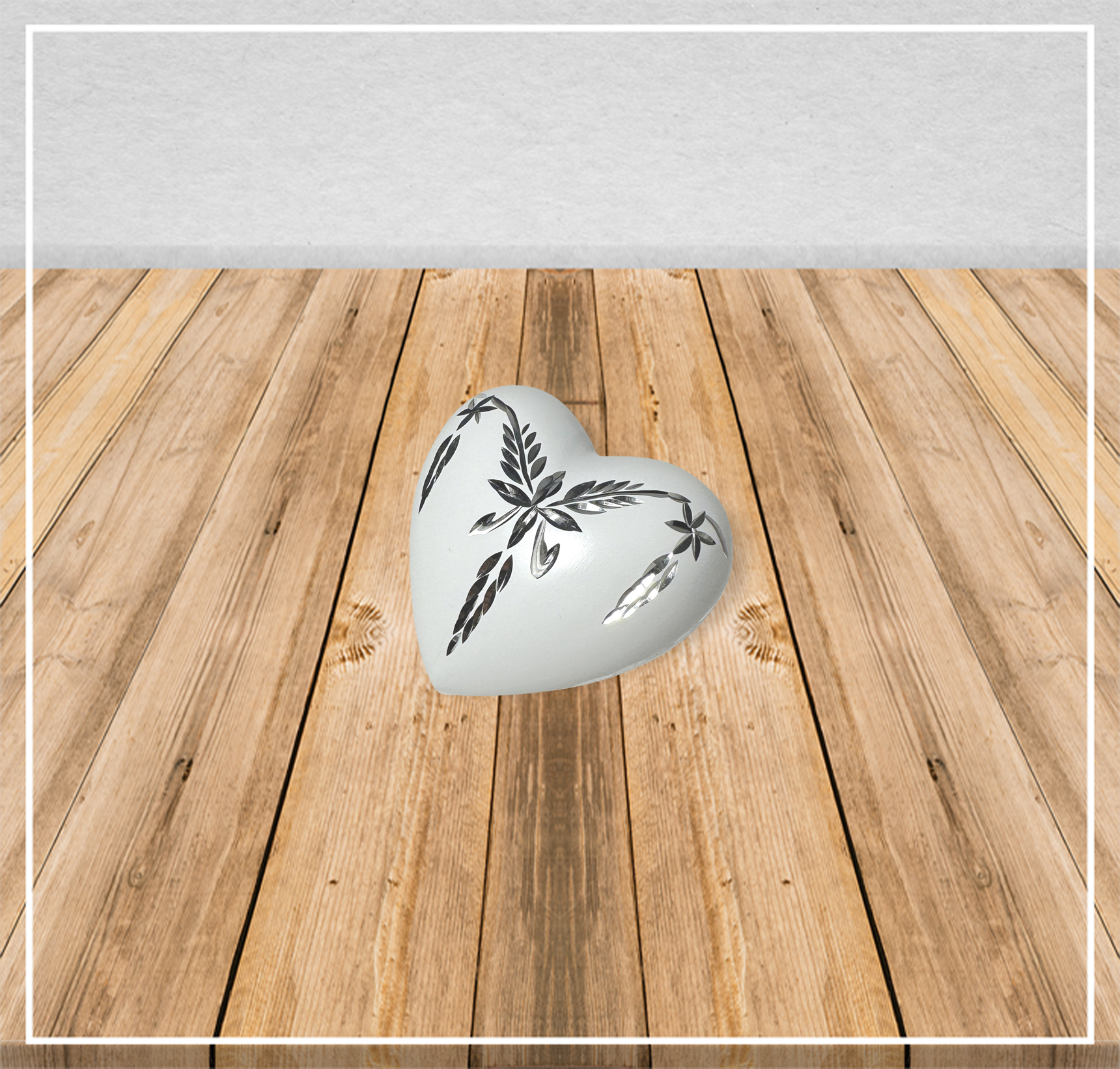 Victorian White Heart